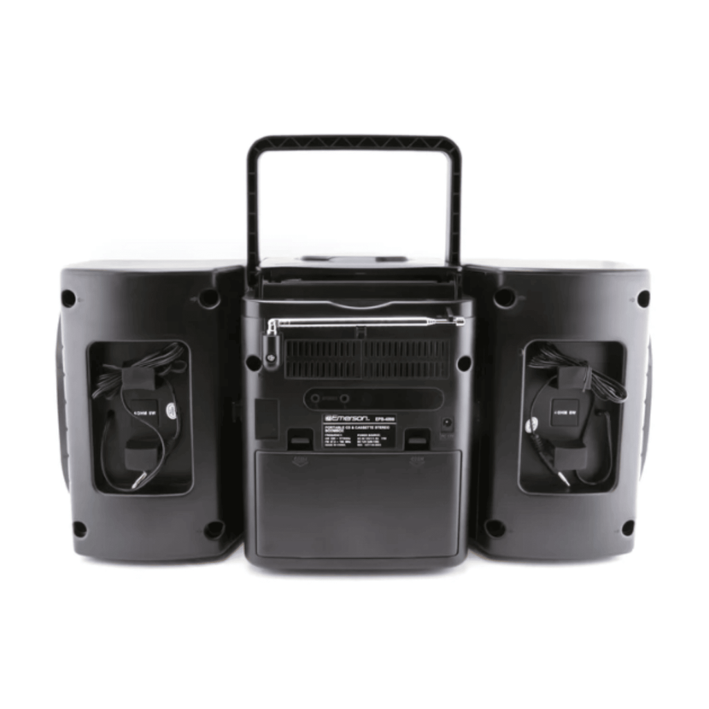 Portable CD & Cassette Stereo Boombox with AMFM Radio