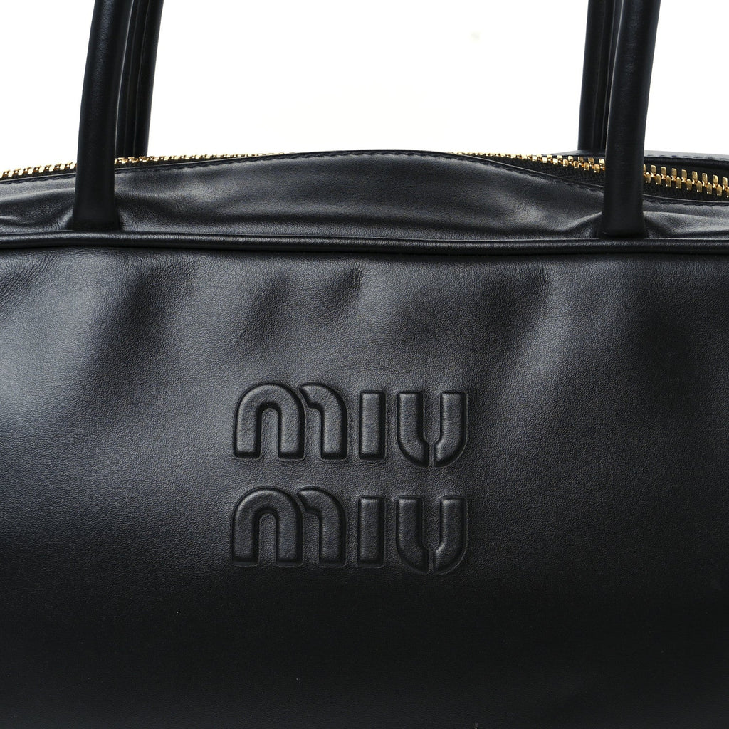 Soft Calf Softy Large Beau Top Handle Bag Black