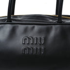 Soft Calf Softy Large Beau Top Handle Bag Black