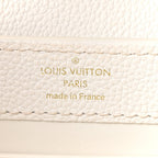 Taurillon Capucines East West Mini Optic White