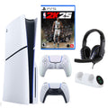 PS5 Slim with NBA 2K25, Extra Controller & Accessories