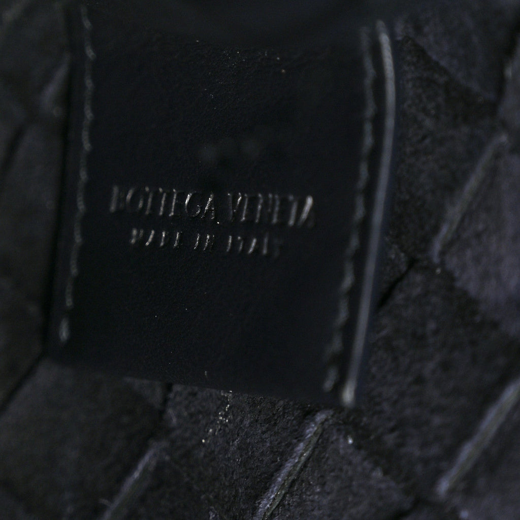Calfskin Intrecciato Small Camera Bag Navy