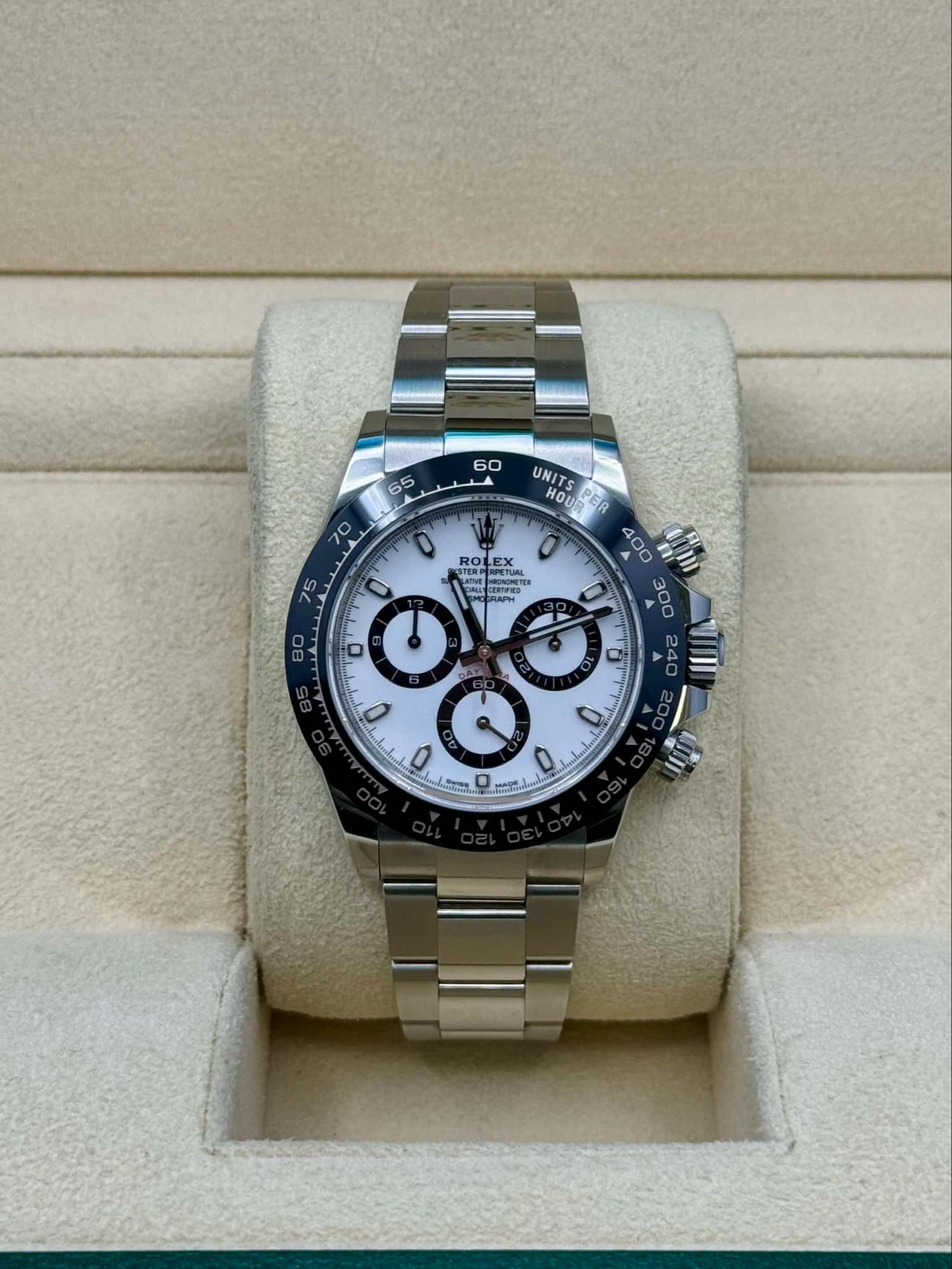 Rolex Steel  Daytona 40  - White Panda Index Dial - 116500LN