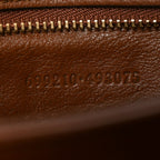 Roxy Calfskin Web Medium Blondie Shoulder Flap Bag Cuir