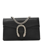 Calfskin Super Mini Dionysus Shoulder Bag Black