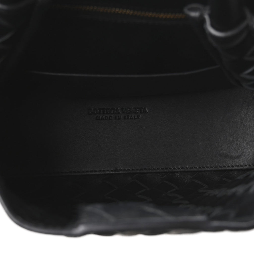 Nappa Intrecciato Small Andiamo Shoulder Bag Black