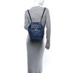 Calfskin Quilted Small Urban Spirit Backpack Blue