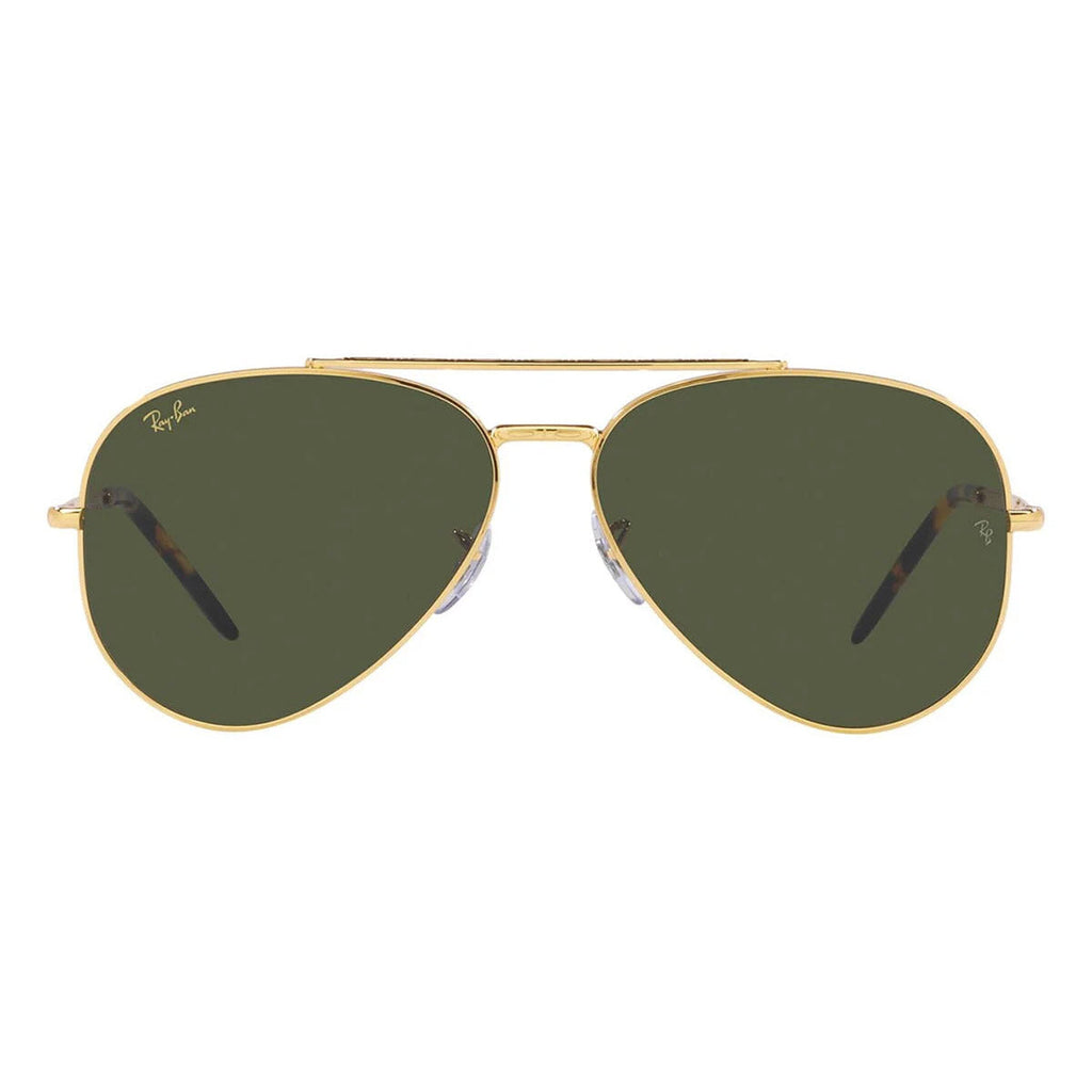 Ray-Ban Gold Green New Aviator Sunglasses RB3625
