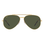 Ray-Ban Gold Green New Aviator Sunglasses RB3625