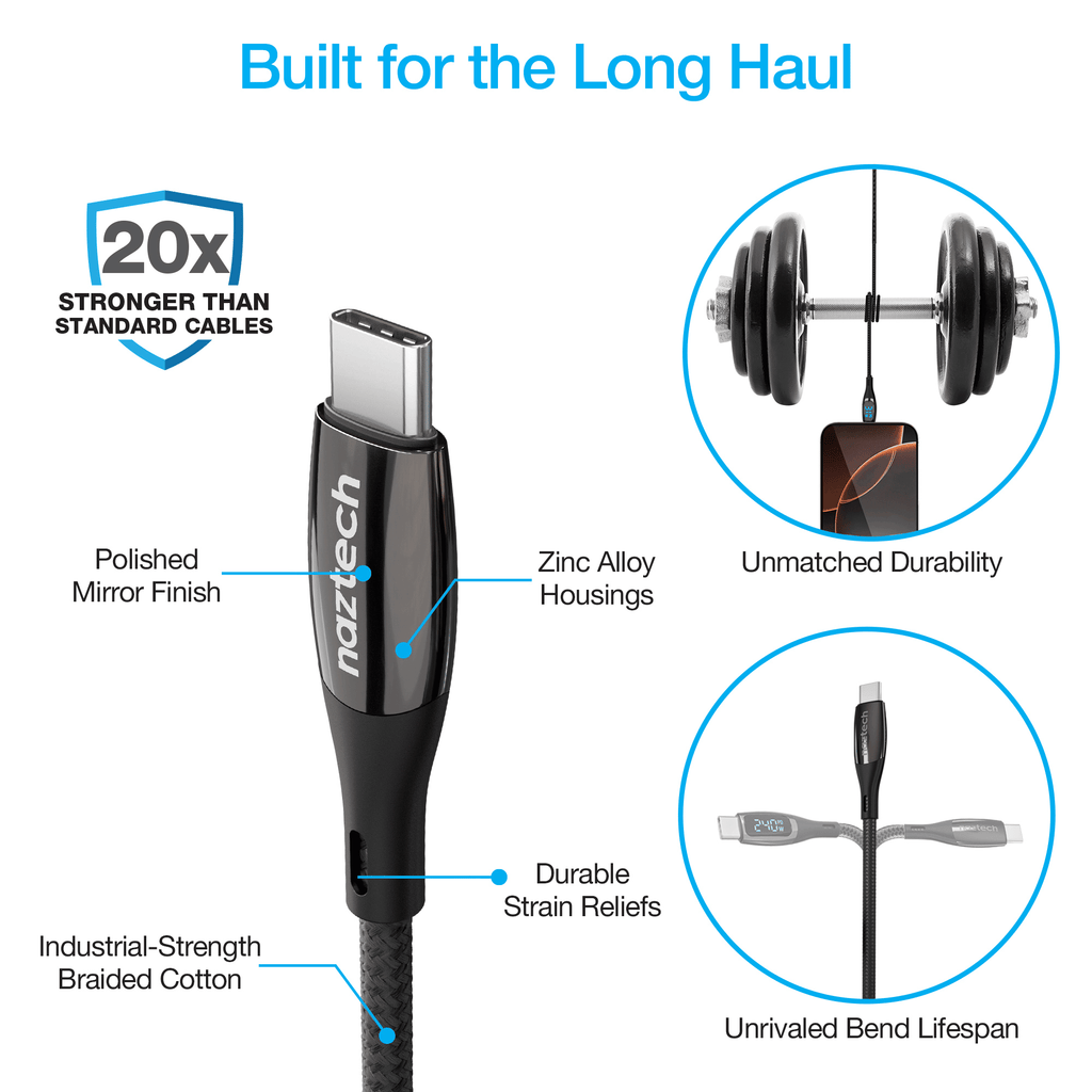 DigiWATT USB-C to USB-C Digital LED Cable 6ft