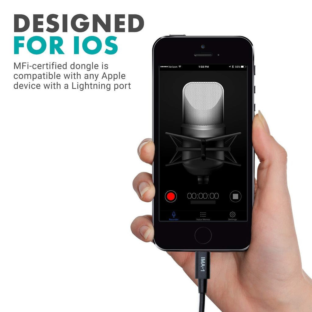 Movo IMA-1 3.5mm TRRS to Lightning Adapter