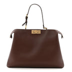 Vitello Large Soft Peekaboo Mogano