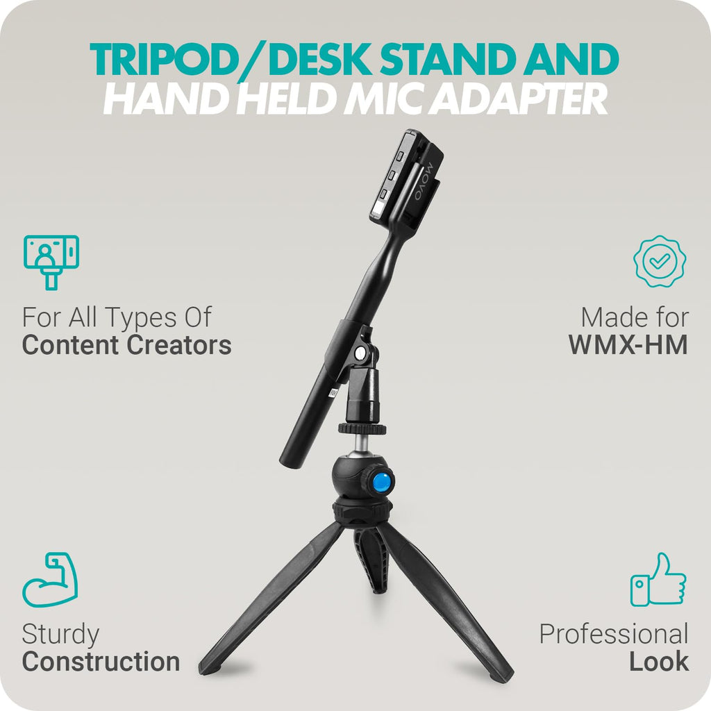Movo HMT-2 Tabletop Tripod Microphone Stand