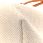 Canvas Calfskin Horizontal Cabas Natural Tan