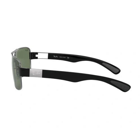 Ray-Ban Irregular Gunmetal Green Sunglasses RB3672