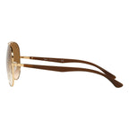 Ray-Ban Pilot Gold Brown Gradient Sunglasses RB3675