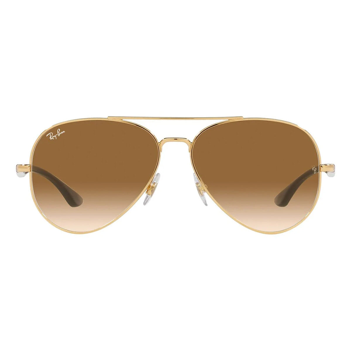 Ray-Ban Pilot Gold Brown Gradient Sunglasses RB3675