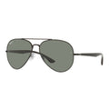 Ray-Ban Aviator Black Green Polarized Sunglasses RB3675