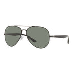 Ray-Ban Aviator Black Green Polarized Sunglasses RB3675