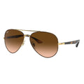 Ray-Ban Pilot Black Gold Pink Gradient Brown Sunglasses RB3675