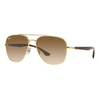 Ray-Ban Square Gold Brown Gradient Sunglasses RB3683