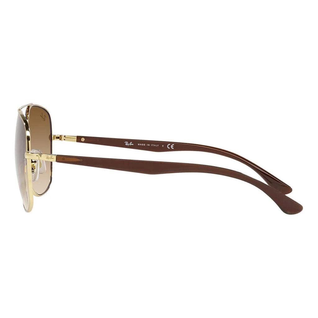 Ray-Ban Square Gold Brown Gradient Sunglasses RB3683