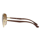 Ray-Ban Square Gold Brown Gradient Sunglasses RB3683