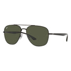 Ray-Ban Square Black Green Sunglasses RB3683