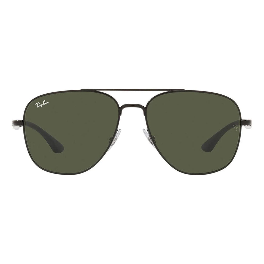 Ray-Ban Square Black Green Sunglasses RB3683