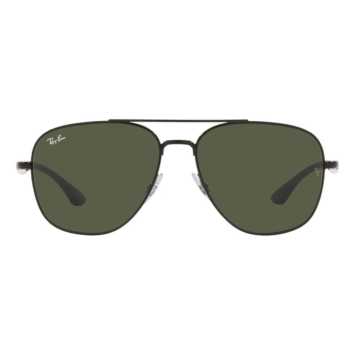 Ray-Ban Square Black Green Sunglasses RB3683