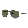 Ray-Ban Square Black Green Polarised Sunglasses RB3683