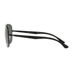 Ray-Ban Square Black Green Polarised Sunglasses RB3683