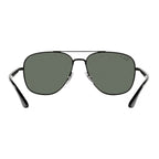 Ray-Ban Square Black Green Polarised Sunglasses RB3683