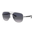 Ray-Ban Square Gunmetal Blue Grey Polarised Sunglasses RB3683
