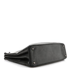 Iridescent Calfskin CC East West Shopping Tote Black