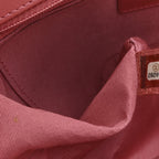Calfskin Chevron Quilted Small Statement Flap Pink