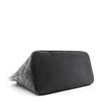 Caviar Quilted Medallion Tote Black