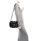 Lambskin Quilted Medium Chanel 19 Flap Black
