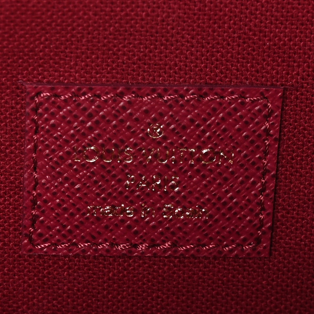 Monogram Pochette Felicie Chain Wallet Fuchsia