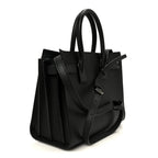 Grained Calfskin Small Sac De Jour Black