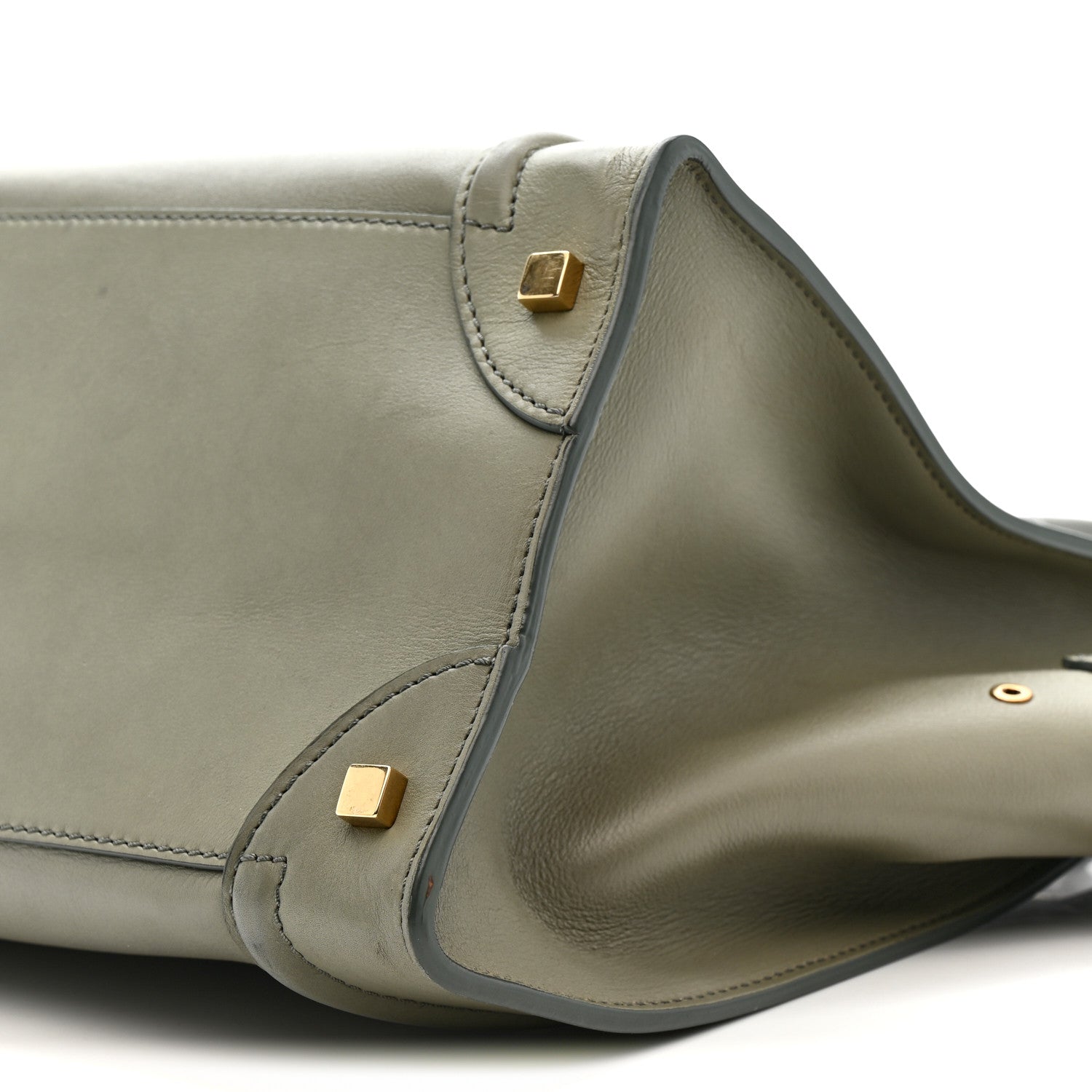 Smooth Calfskin Mini Luggage Almond