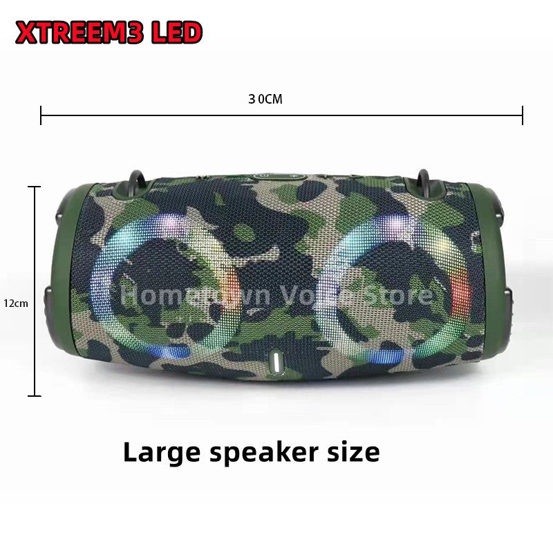100W high power bluetooth speaker portable RGB colorful light waterproof wireless subwoofer360stereo surround TWS Caixa de som - Large Size