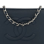 Caviar Timeless CC Wallet on Chain WOC Navy Blue