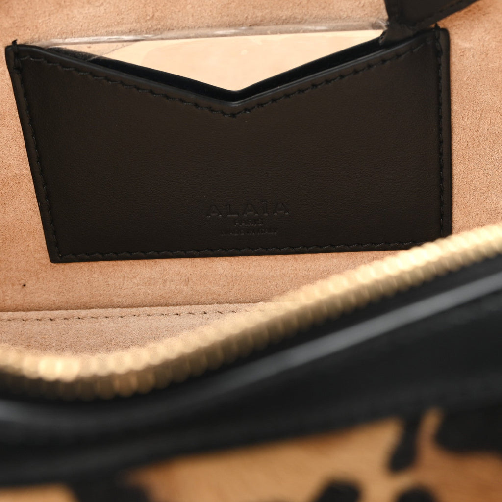 Calf Hair Leopard Print Medium Le Teckel Bag