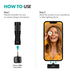 Movo WM-VXR10 Wireless Mic Adapter for Lightning