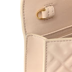 Nappa Matisse FF Embossed Wallet On Chain Baguette Camelia