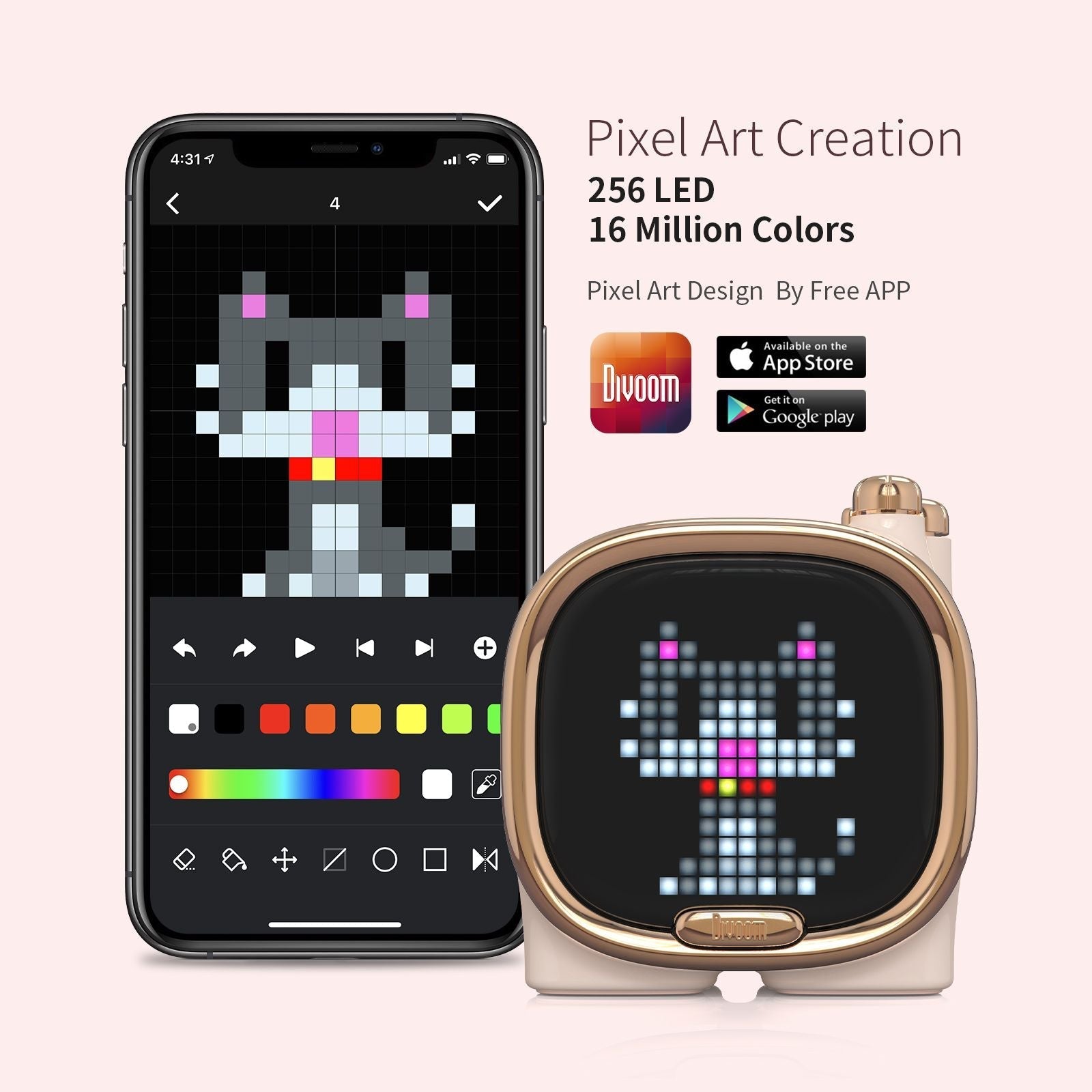 Bluetooth Speaker Portable Mini Music Cute Wireless Desk Setup Christmas Gift for Children