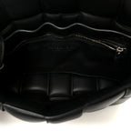 Nappa Maxi Intreccio Padded Cassette Crossbody Bag Black
