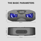 Robot Design Bluetooth Speaker LED Rhythm Flash Wireless Loudspeaker FM Radio Alarm Clock TF Card Support Subwoofer
