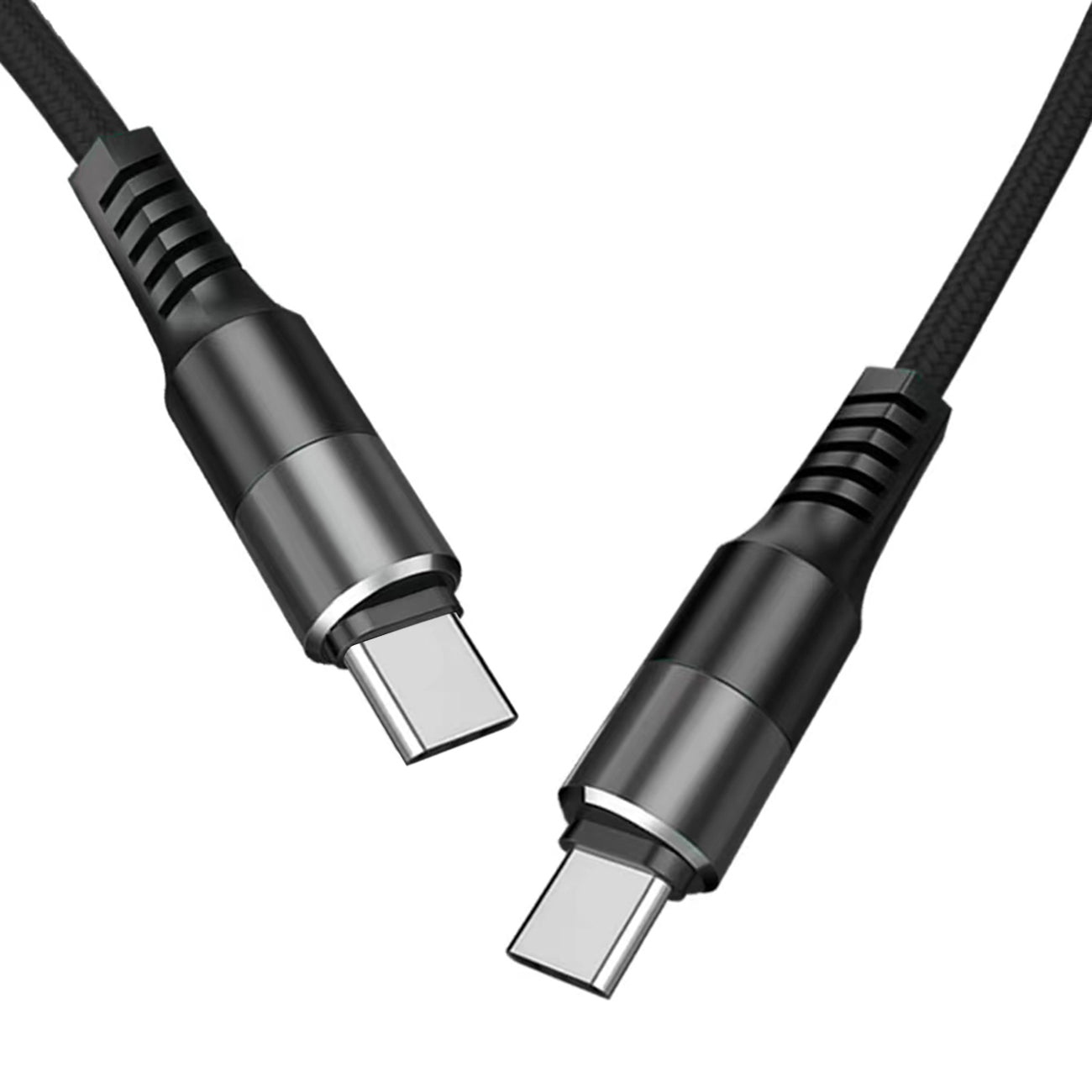 Power Delivery Usb-C To C Fast Charging & Sync Nylon- Braided 5Ft Cable In Black